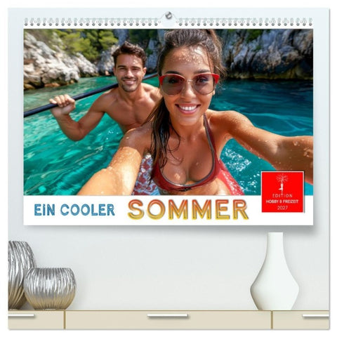 Ein cooler Sommer (hochwertiger Premium Wandkalender 2027 DIN A2 quer), Kunstdruck in Hochglanz