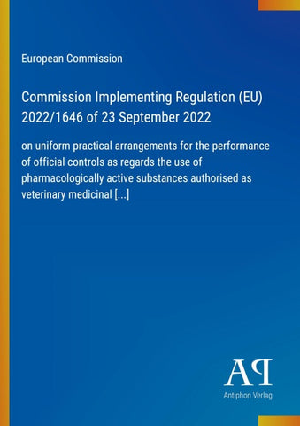 Commission Implementing Regulation (EU) 2022/1646 of 23 September 2022