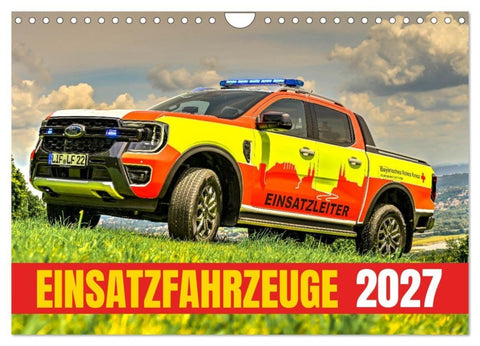 Einsatzfahrzeuge 112 (Wandkalender 2027 DIN A4 quer), CALVENDO Monatskalender