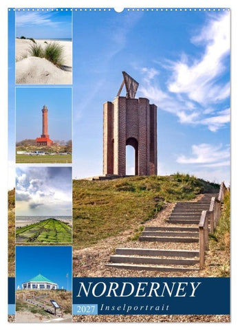 Norderney Inselportrait (Wandkalender 2027 DIN A2 hoch), CALVENDO Monatskalender