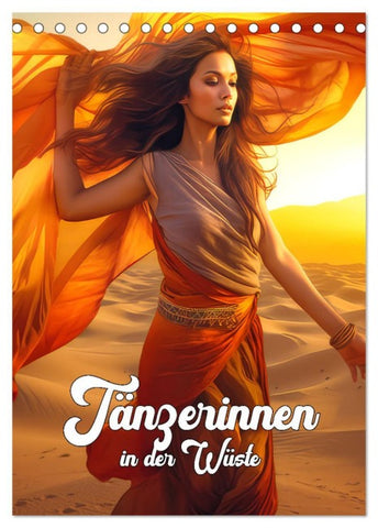 Tänzerinnen in der Wüste (Tischkalender 2026 DIN A5 hoch), CALVENDO Monatskalender