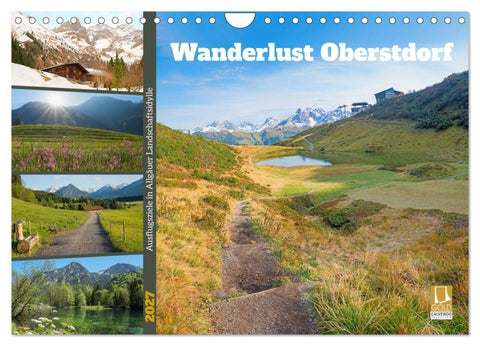 Wanderlust Oberstdorf (Wandkalender 2027 DIN A4 quer), CALVENDO Monatskalender