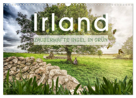 Irland - Zauberhafte Insel in grün (Wandkalender 2027 DIN A3 quer), CALVENDO Monatskalender