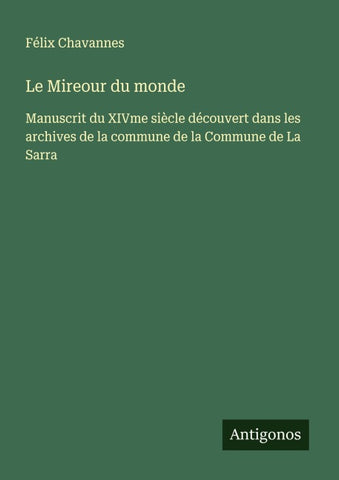 Le Mireour du monde