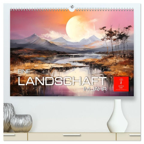 Eine Landschaft im Jahr (hochwertiger Premium Wandkalender 2027 DIN A2 quer), Kunstdruck in Hochglanz