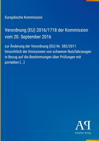 Verordnung (EU) 2016/1718 der Kommission vom 20. September 2016