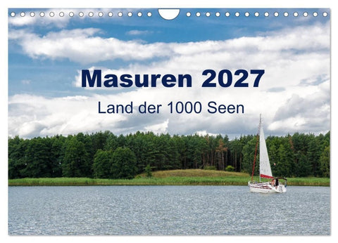 Masuren 2027 - Land der 1000 Seen (Wandkalender 2027 DIN A4 quer), CALVENDO Monatskalender