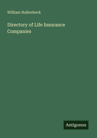 Directory of Life Insurance Companies