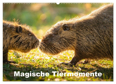 Magische Tiermomente (Wandkalender 2026 DIN A2 quer), CALVENDO Monatskalender