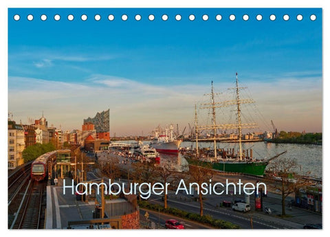 Hamburger Ansichten (Tischkalender 2027 DIN A5 quer), CALVENDO Monatskalender