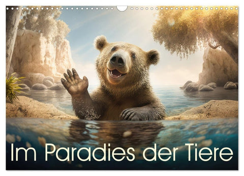 Im Paradies der Tiere (Wandkalender 2027 DIN A3 quer), CALVENDO Monatskalender