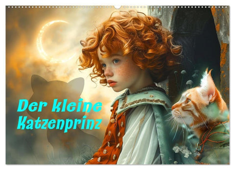 Der kleine Katzenprinz (Wandkalender 2027 DIN A2 quer), CALVENDO Monatskalender