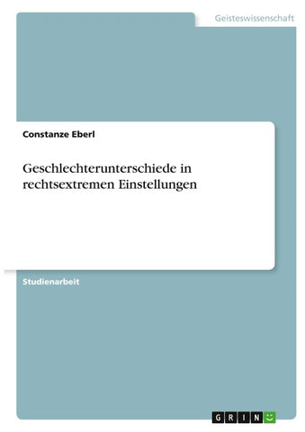 Geschlechterunterschiede in rechtsextremen Einstellungen