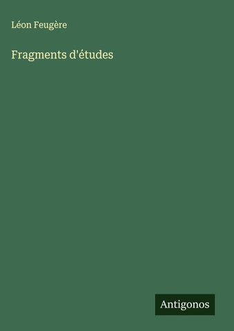 Fragments d'études