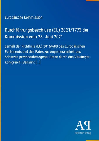 Durchführungsbeschluss (EU) 2021/1773 der Kommission vom 28. Juni 2021