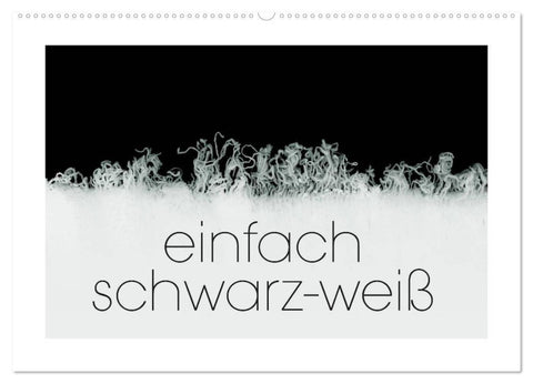 einfach schwarz-weiß (Wandkalender 2027 DIN A2 quer), CALVENDO Monatskalender