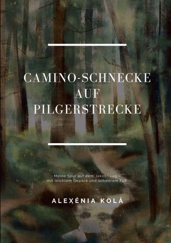 Caminoschnecke auf Pilgerstrecke