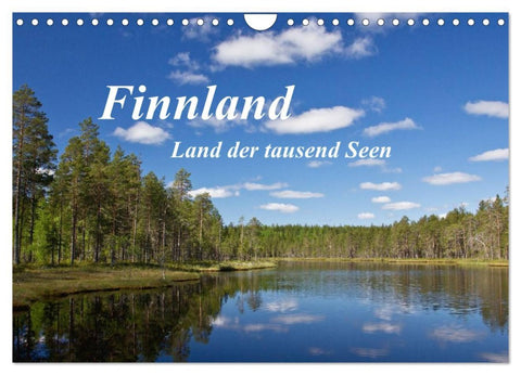 Finnland - Land der tausend Seen (Wandkalender 2026 DIN A4 quer), CALVENDO Monatskalender