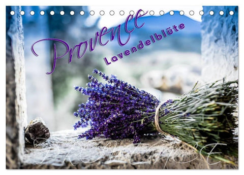 Provence - Lavendelblüte (Tischkalender 2027 DIN A5 quer), CALVENDO Monatskalender