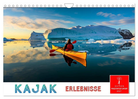 Kajak Erlebnisse (Wandkalender 2027 DIN A4 quer), CALVENDO Monatskalender