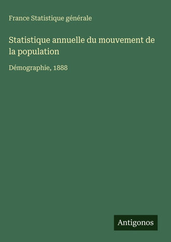 Statistique annuelle du mouvement de la population