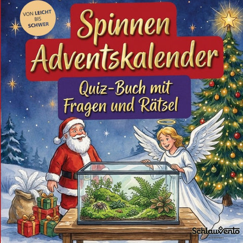 Spinnen-Adventskalender: Quiz-Buch mit Fragen und Rätsel