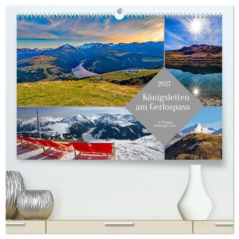 Königsleiten am Gerlospass (hochwertiger Premium Wandkalender 2027 DIN A2 quer), Kunstdruck in Hochglanz