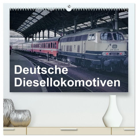 Deutsche Diesellokomotiven (hochwertiger Premium Wandkalender 2027 DIN A2 quer), Kunstdruck in Hochglanz