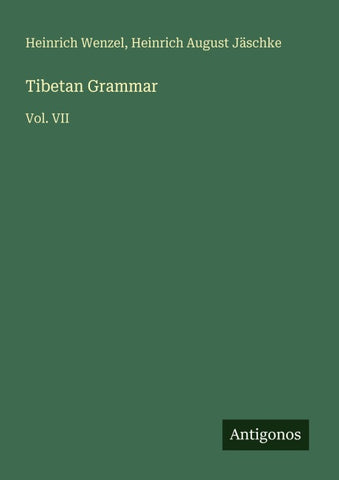 Tibetan Grammar