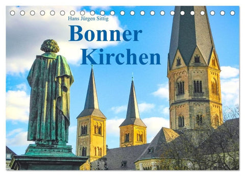 Bonner Kirchen (Tischkalender 2027 DIN A5 quer), CALVENDO Monatskalender