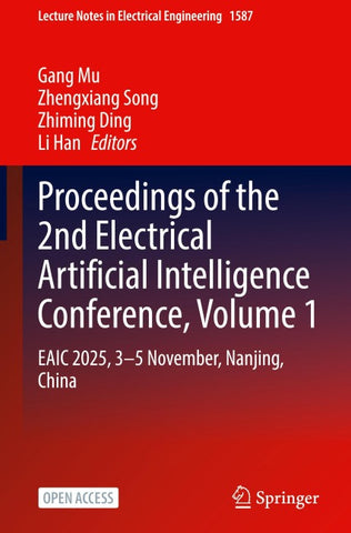 Proceedings of the 2nd Electrical Artificial Intelligence Conference, Volume 1