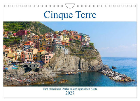 Cinque Terre - Fünf malerische Dörfer an der ligurischen Küste (Wandkalender 2027 DIN A4 quer), CALVENDO Monatskalender