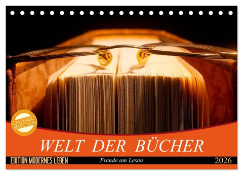 Welt der Bücher (Tischkalender 2026 DIN A5 quer), CALVENDO Monatskalender