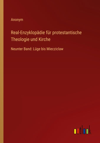 Real-Enzyklopädie für protestantische Theologie und Kirche