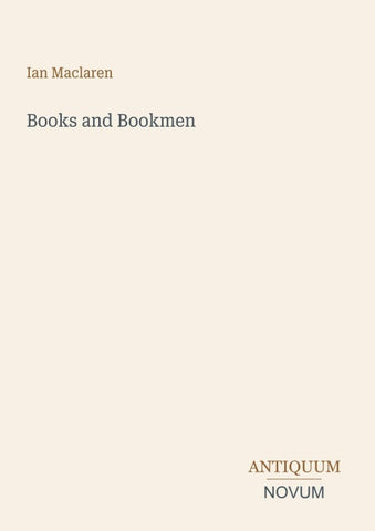 Books and Bookmen