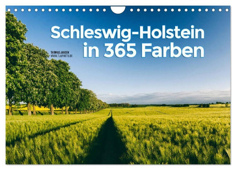 Schleswig-Holstein in 365 Farben (Wandkalender 2027 DIN A4 quer), CALVENDO Monatskalender