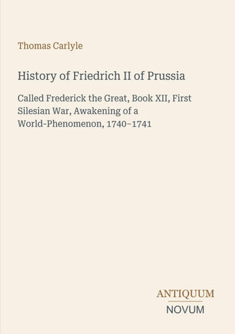 History of Friedrich II of Prussia