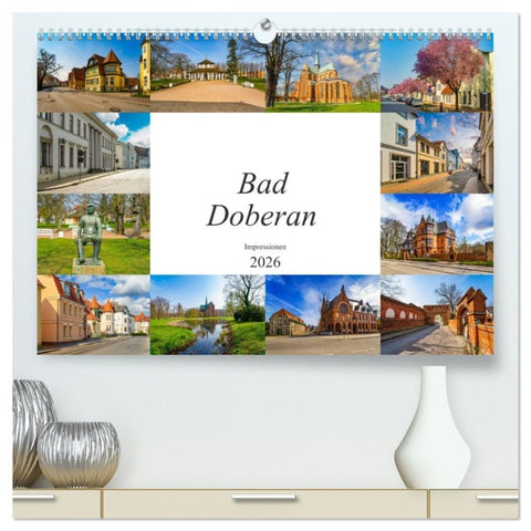 Bad Doberan Impressionen (hochwertiger Premium Wandkalender 2026 DIN A2 quer), Kunstdruck in Hochglanz