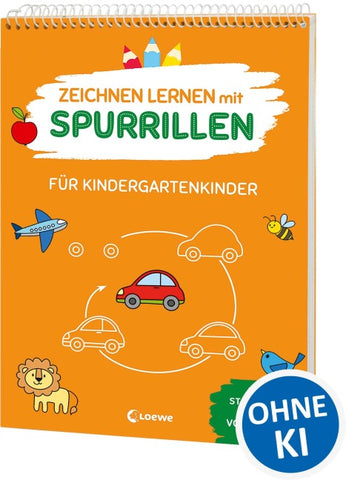 Zeichnen lernen mit Spurrillen - Für Kindergartenkinder