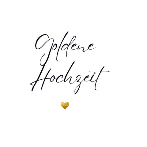 Gästebuch "Goldene Hochzeit"- Premium Gästebuch Blanko