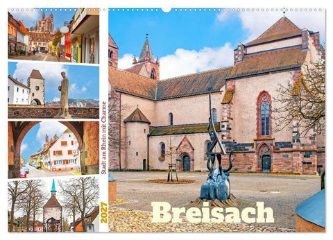 Breisach - Stadt am Rhein mit Charme (Wandkalender 2027 DIN A2 quer), CALVENDO Monatskalender