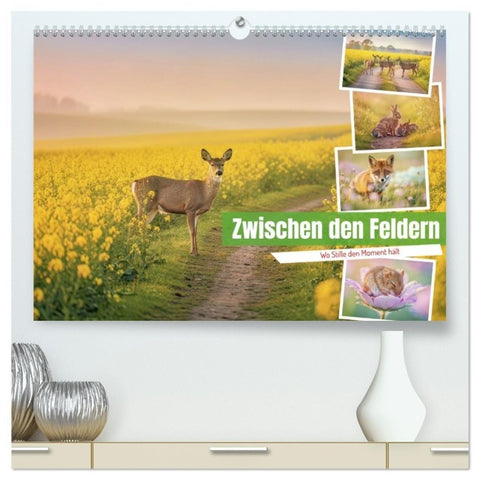 Zwischen den Feldern (hochwertiger Premium Wandkalender 2027 DIN A2 quer), Kunstdruck in Hochglanz