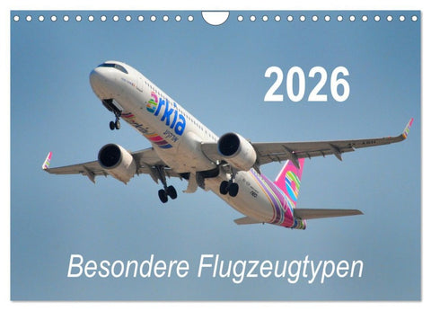 Besondere Flugzeugtypen (Wandkalender 2026 DIN A4 quer), CALVENDO Monatskalender