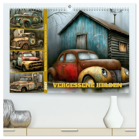 Vergessene Helden (hochwertiger Premium Wandkalender 2027 DIN A2 quer), Kunstdruck in Hochglanz