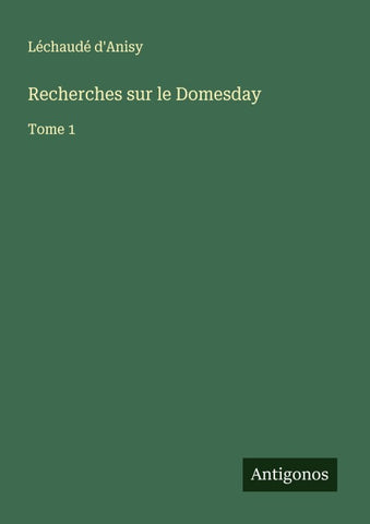 Recherches sur le Domesday