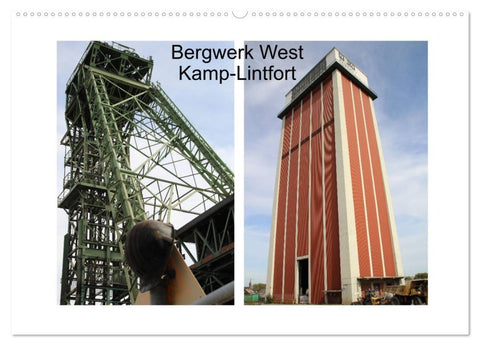Bergwerk West Kamp-Lintfort (Wandkalender 2026 DIN A2 quer), CALVENDO Monatskalender