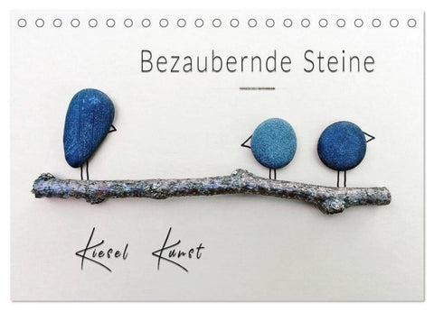 Bezaubernde Steine - Kieselkunst (Tischkalender 2027 DIN A5 quer), CALVENDO Monatskalender