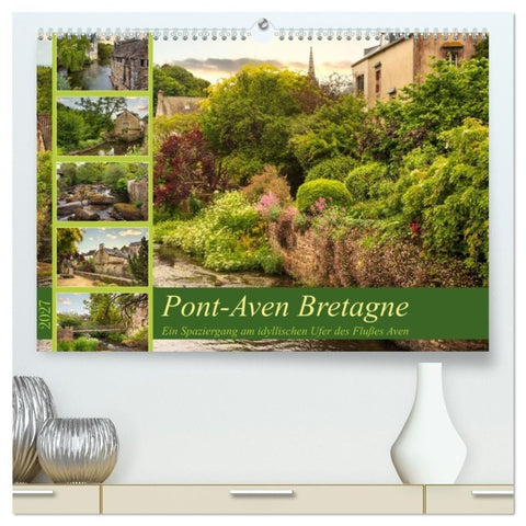 Pont-Aven Bretagne (hochwertiger Premium Wandkalender 2027 DIN A2 quer), Kunstdruck in Hochglanz