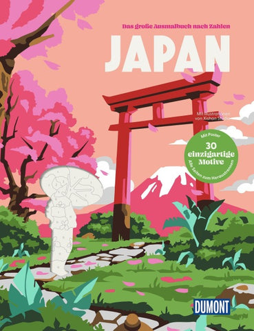 Japan - Das große Ausmalbuch nach Zahlen