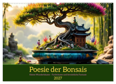 Poesie der Bonsais (Wandkalender 2027 DIN A2 quer), CALVENDO Monatskalender